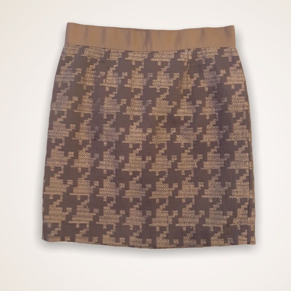 Ann Taylor Loft Checked Tweed  skirt - Size 4P